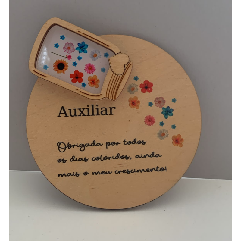 Placa Decorativa de Agradecimento