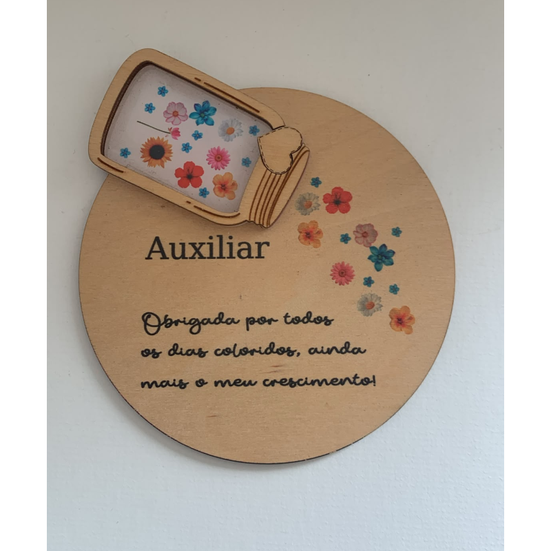 Placa Decorativa de Agradecimento