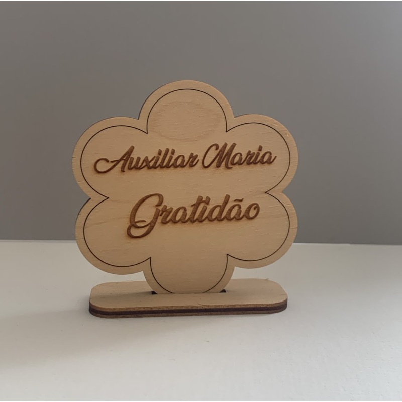 Placa de Gratidão